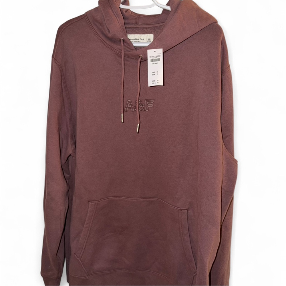 Abercrombie & Fitch Men's Maroon Hoodie